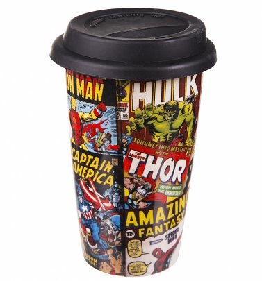 Retro Marvel Comics Travel Mug Retro Marvel Comics Travel Mug