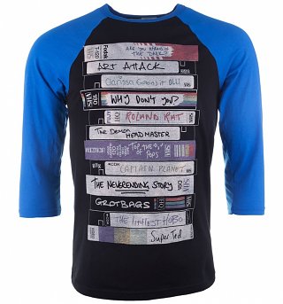 Retro Video Tapes Raglan Baseball T-Shirt Retro Video Tapes Raglan Baseball T-Shirt