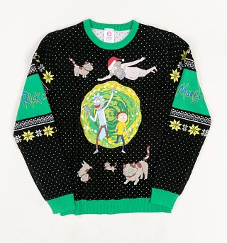 Rick And Morty Portal Knitted Christmas Jumper Rick And Morty Portal Knitted Christmas Jumper