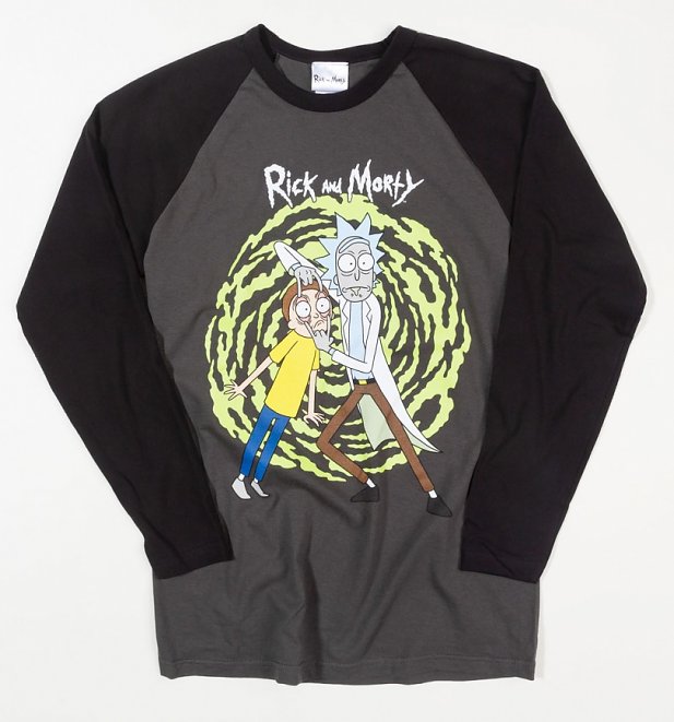 Rick and Morty Baseball T-Shirt Rick and Morty Baseball T-Shirt