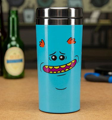 Rick and Morty Mr Meeseeks Travel Mug Rick and Morty Mr Meeseeks Travel Mug