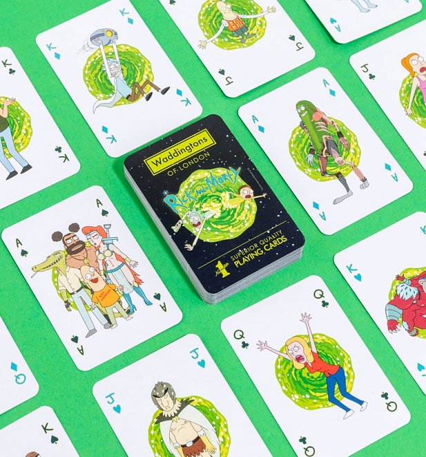 Waddingtons Rick and Morty Number 1 Playing Cards 