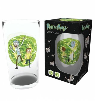 Rick and Morty Portal Large Boxed Glass Rick and Morty Portal Large Boxed Glass