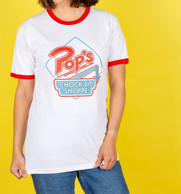 Riverdale Pop's Retro Diner Logo Ringer T-Shirt Riverdale Pop's Retro Diner Logo Ringer T-Shirt