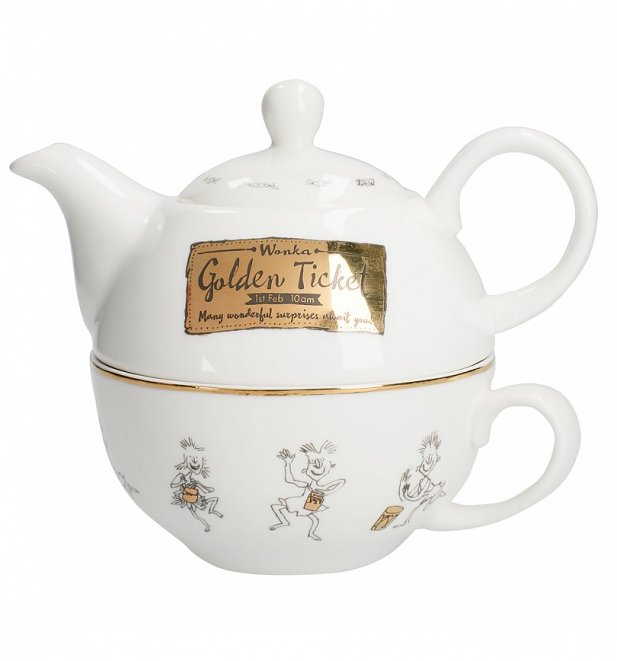 Roald Dahl Charlie And The Chocolate Factory China Tea For One Set Roald Dahl Charlie And The Chocolate Factory China Tea For One Set