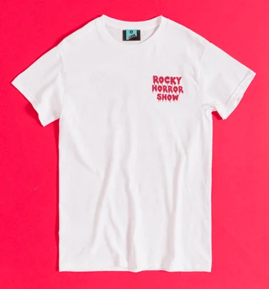 Rocky Horror Show The Time Warp Tour White T-Shirt with Back Print