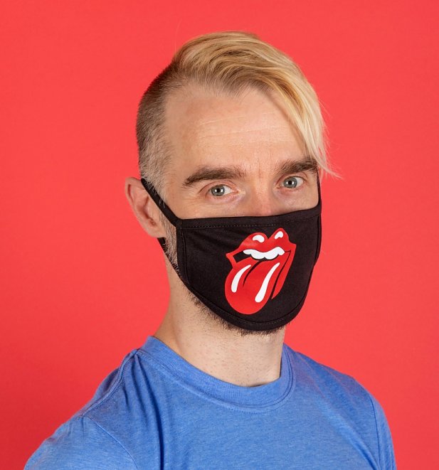 Rolling Stones Tongue Logo Face Mask