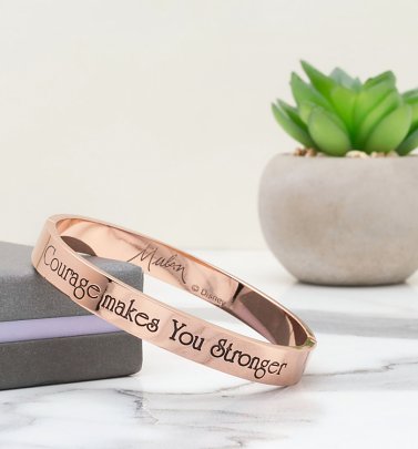 Rose Gold Plated Disney Mulan Message Bangle Rose Gold Plated Disney Mulan Message Bangle