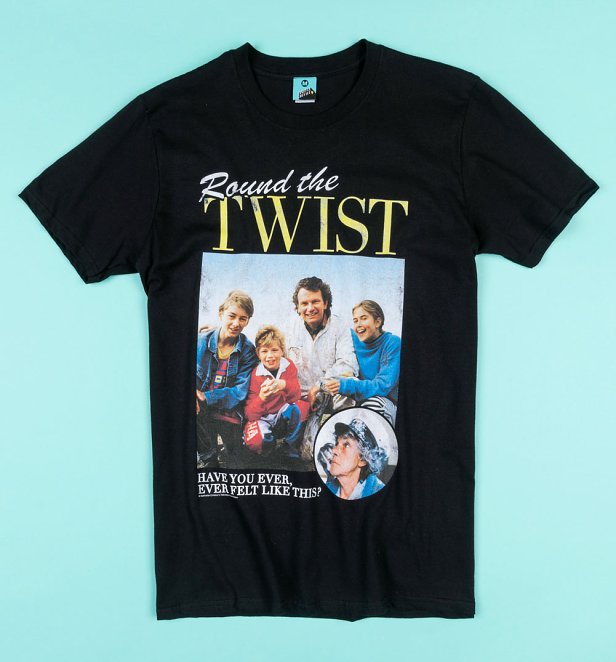 Round The Twist Family Black T-Shirt