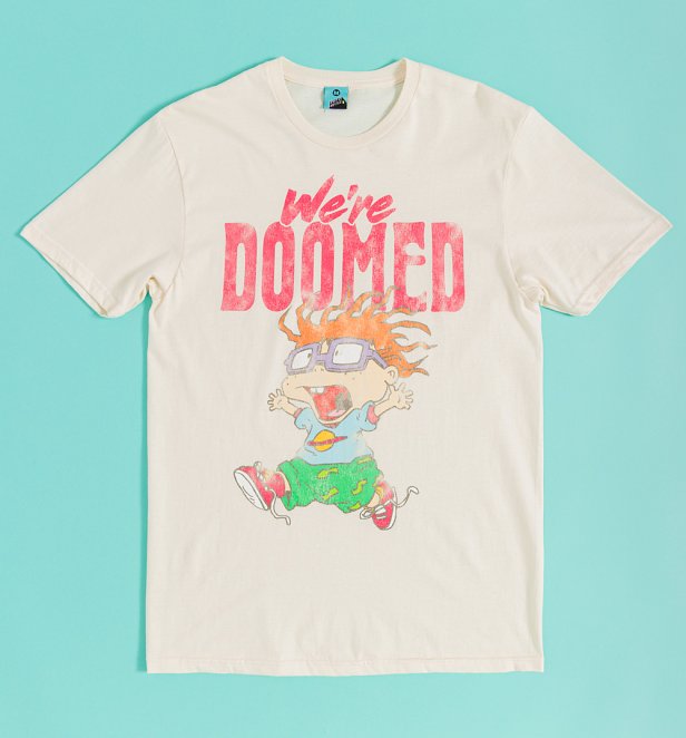 Rugrats Chuckie We're Doomed Ecru T-Shirt Rugrats Chuckie We're Doomed Ecru T-Shirt