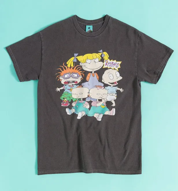 Rugrats Group Vintage Wash Charcoal T-Shirt