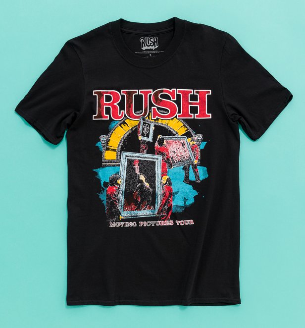 Rush Moving Pictures Tour Black T-Shirt