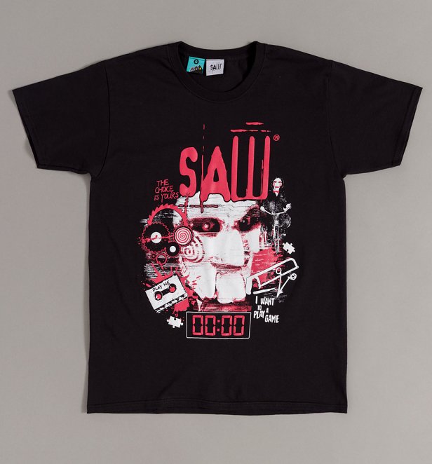 SAW I Want To Play A Game Black T-Shirt SAW I Want To Play A Game Black T-Shirt