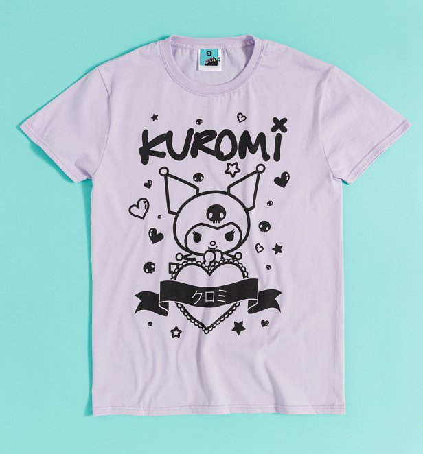 Sanrio Kuromi Graffiti Lilac T-Shirt