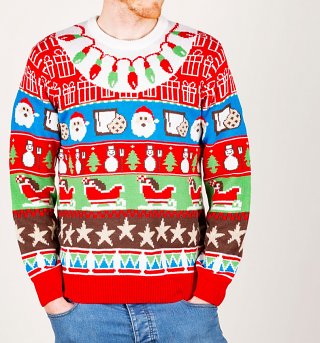 Santa's Gifts Knitted Christmas Jumper from Cheesy Christmas Jumpers Santa's Gifts Knitted Christmas Jumper from Cheesy Christmas Jumpers