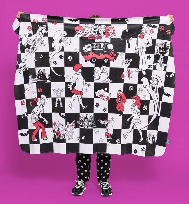 Scooby-Doo Checkerboard Fleece Throw