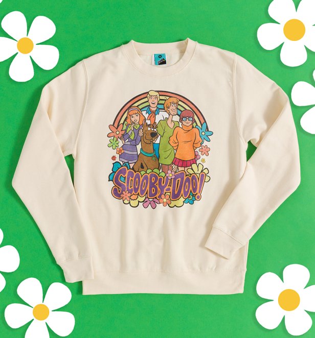 Scooby Doo Rainbow Gathering Cream Sweater