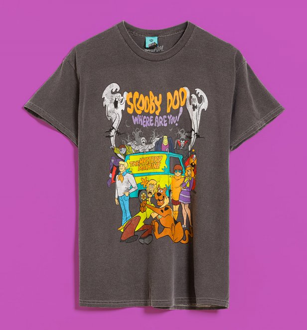 Scooby-Doo Where Are You Vintage Wash Charcoal T-Shirt