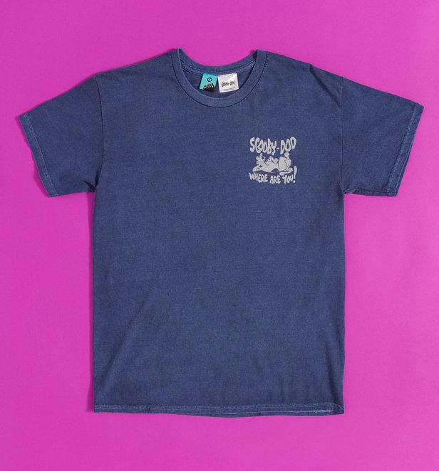 Scooby-Doo Where Are You Vintage Wash Navy T-Shirt with Back Print