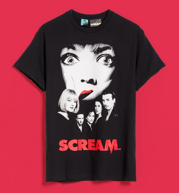 Scream Movie Poster Black T-Shirt Scream Movie Poster Black T-Shirt