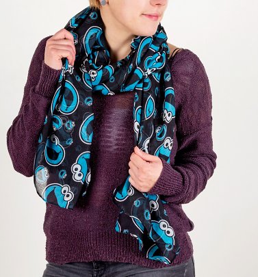 Sesame Street Cookie Monster Lightweight Scarf Sesame Street Cookie Monster Lightweight Scarf