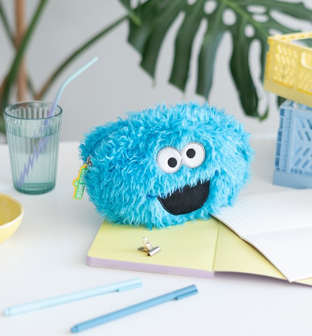 Sesame Street Cookie Monster Plush Pencil Case