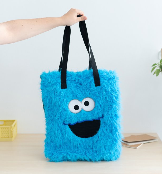 Sesame Street Cookie Monster Plush Tote Bag