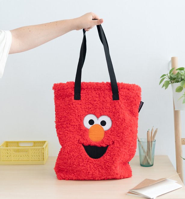 Sesame Street Elmo Plush Tote Bag
