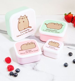 Set Of Four Pusheen Snack Boxes Set Of Four Pusheen Snack Boxes