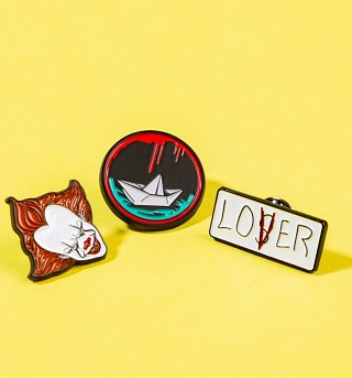 Set Of Three IT Enamel Pins Set Of Three IT Enamel Pins