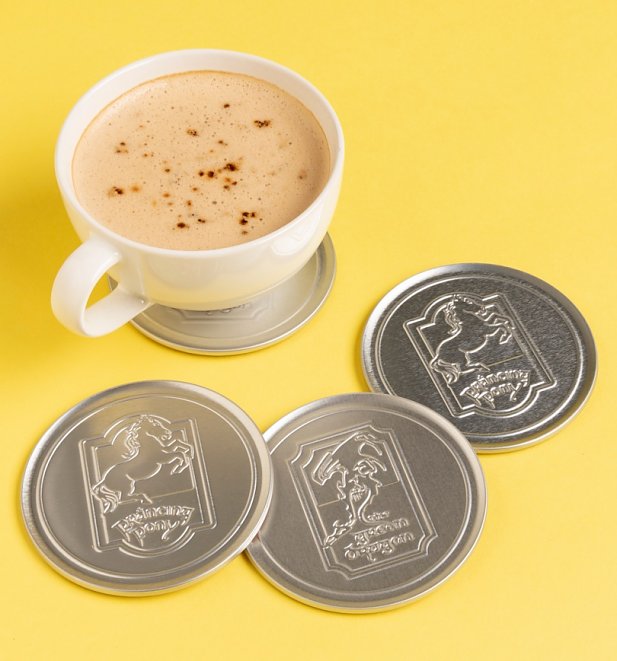 Set of Four Lord of the Rings Metal Embossed Coasters