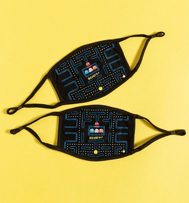 Set of Two Pac-Man Maze Face Masks Set of Two Pac-Man Maze Face Masks