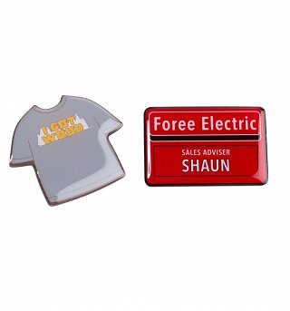 Shaun Of The Dead Pin Badge Set Shaun Of The Dead Pin Badge Set