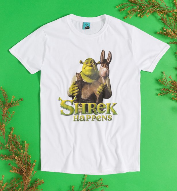 Shrek Happens White T-Shirt