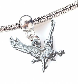 Silver Plated Harry Potter Buckbeak Slider Charm Silver Plated Harry Potter Buckbeak Slider Charm