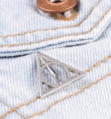 Silver Plated Harry Potter Deathly Hallows Pin Badge Silver Plated Harry Potter Deathly Hallows Pin Badge