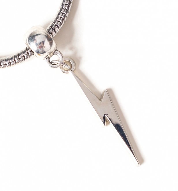 Silver Plated Harry Potter Lightning Bolt Slider Charm Silver Plated Harry Potter Lightning Bolt Slider Charm