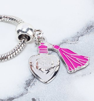 Silver Plated Harry Potter Love Potion Slider Charm Silver Plated Harry Potter Love Potion Slider Charm