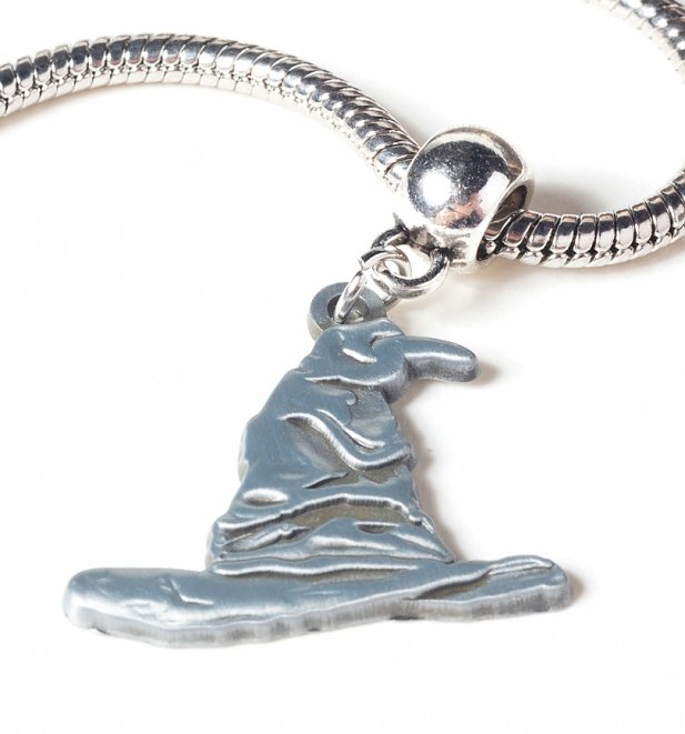 Silver Plated Harry Potter Sorting Hat Slider Charm Silver Plated Harry Potter Sorting Hat Slider Charm