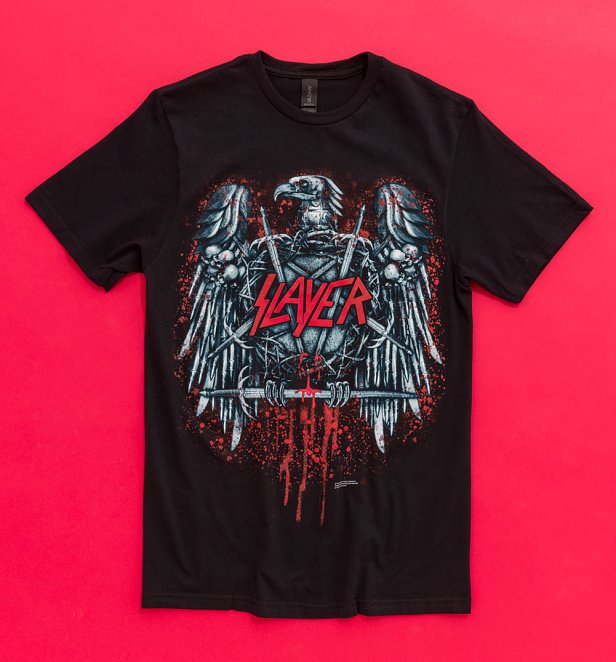 Slayer Silver Eagle Black T-Shirt