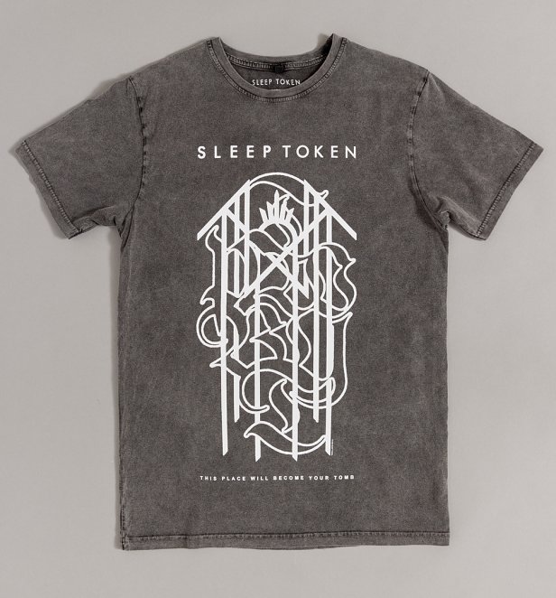 Sleep Token Tomb Sigil Stone Wash Charcoal T-Shirt Sleep Token Tomb Sigil Stone Wash Charcoal T-Shirt