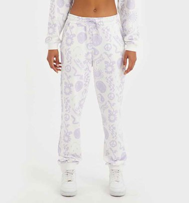 Smiley All Over Print Jogging Bottoms