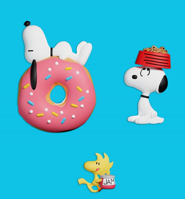 Snoopy Set Of 3 Magnets Snoopy Set Of 3 Magnets