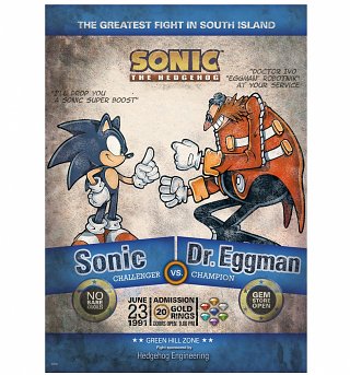 Sonic the Hedgehog Fight of the Year 11.7" x 16.5" Art Print Sonic the Hedgehog Fight of the Year 11.7" x 16.5" Art Print