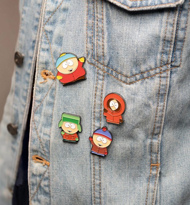 South Park Set Of 4 Pins South Park Set Of 4 Pins