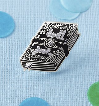 Spell Book Enamel Pin from Punky Pins Spell Book Enamel Pin from Punky Pins
