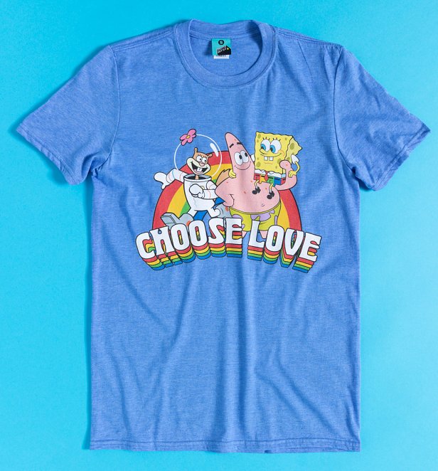 SpongeBob SquarePants Choose Love Pride Charity T-Shirt