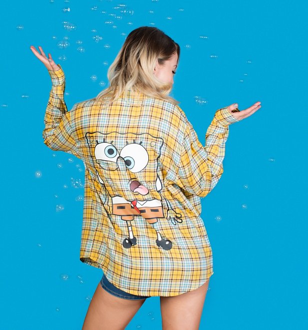 SpongeBob SquarePants Flannel Shirt from Cakeworthy