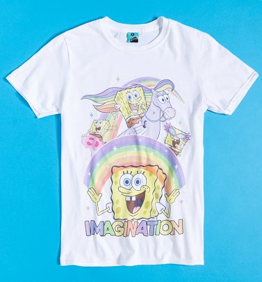 SpongeBob SquarePants Imagination White T-Shirt SpongeBob SquarePants Imagination White T-Shirt