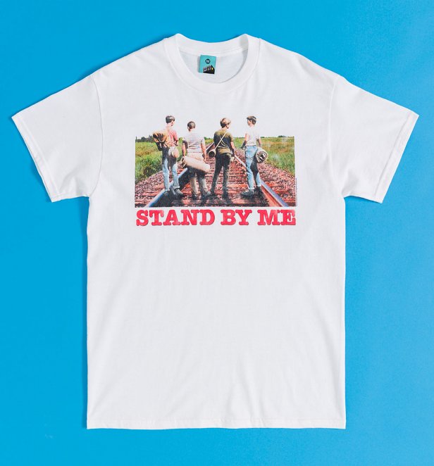 Stand By Me Rail Tracks Scene White T-Shirt